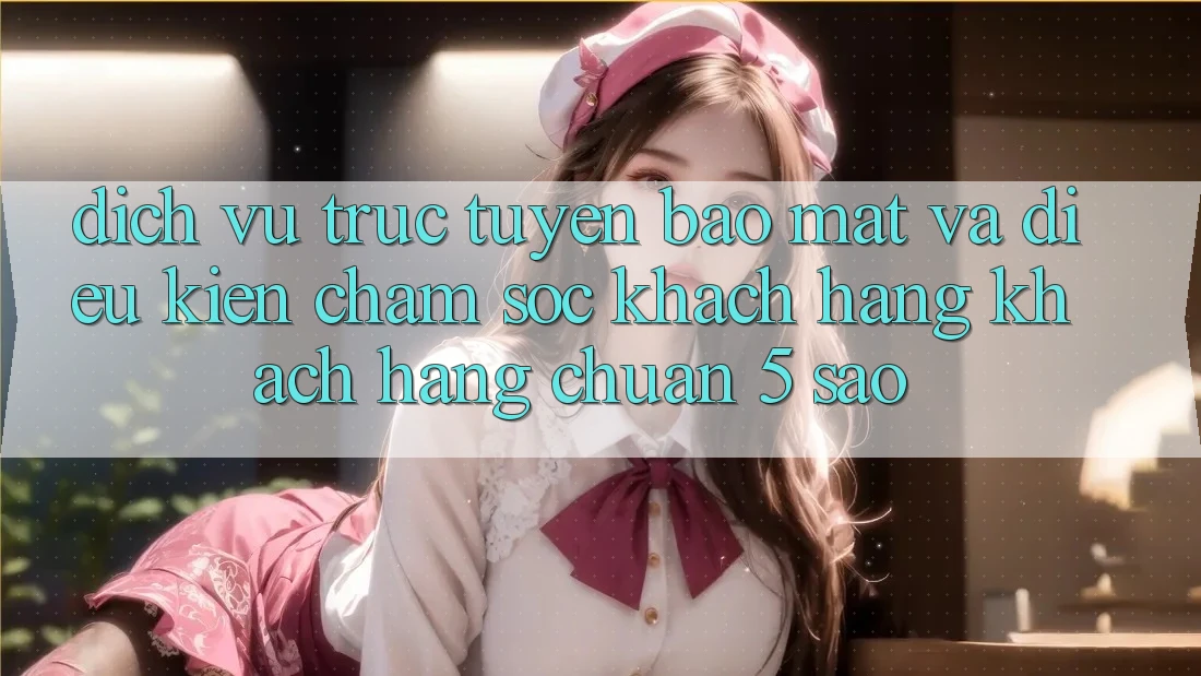Dịch vụ trực tuyến bảo mật và điều kiện chăm sóc khách hàng khách hàng chuẩn 5 sao Dịch vụ trực tuyến bảo mật và điều kiện chăm sóc khách hàng khách hàng chuẩn 5 sao