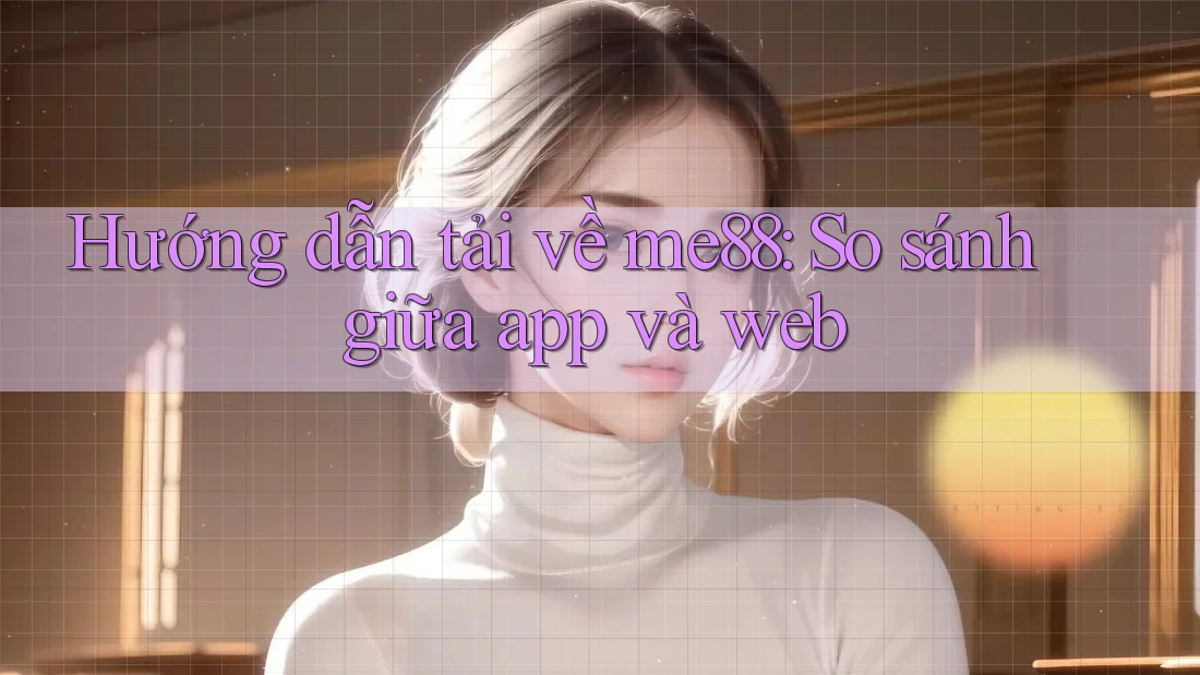 Hướng dẫn tải về me88: So sánh giữa app và web Hướng dẫn tải về me88: So sánh giữa app và web