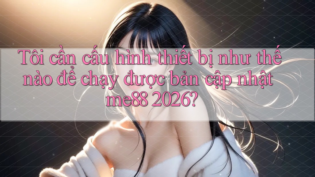 Tôi cần cấu hình thiết bị như thế nào để chạy được bản cập nhật me88 2026? Tôi cần cấu hình thiết bị như thế nào để chạy được bản cập nhật me88 2026?