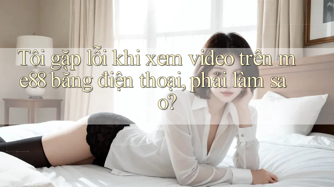Tôi gặp lỗi khi xem video trên me88 bằng điện thoại, phải làm sao? Tôi gặp lỗi khi xem video trên me88 bằng điện thoại, phải làm sao?
